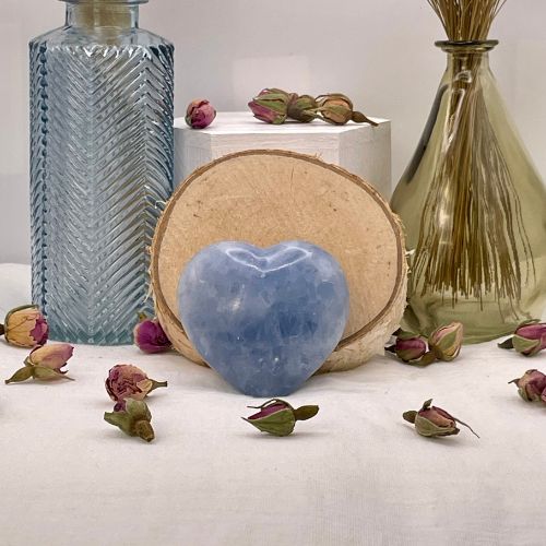 coeur calcite bleue 1