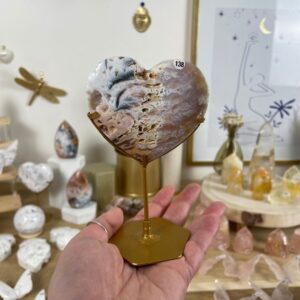 coeur support agate plume Gaëlle